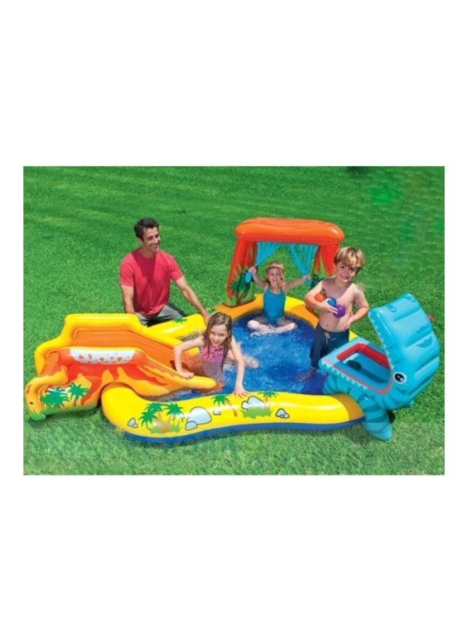 INTEX Dinosaur Play Center Inflatable Swimming Pool 98.03x75.2x42.9cm - Image 2