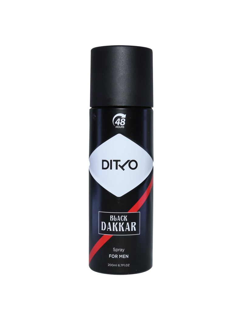 Ditto - Black Dakkar Spray For Men 200ml - Image 1