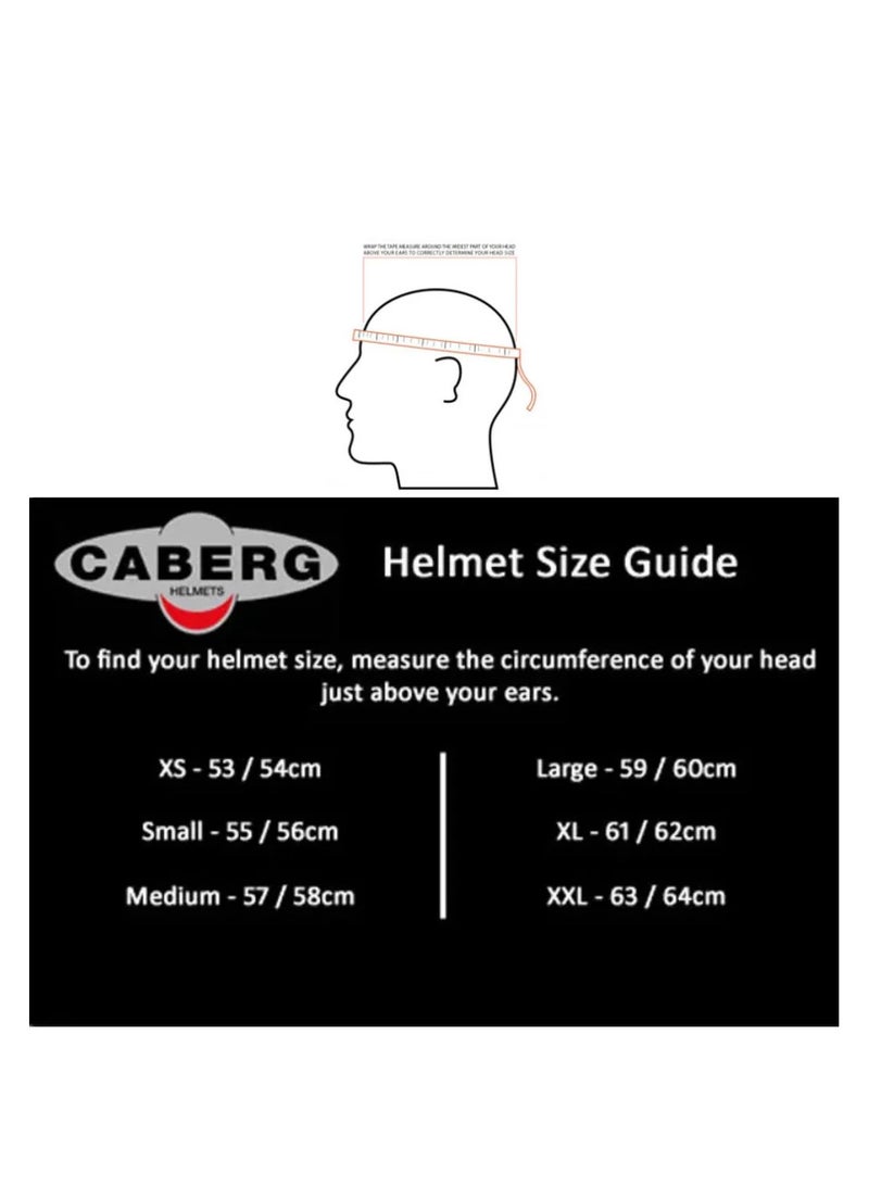 CABERG HELMETS خوذة درفت إيفو II كاملة الوجه من الألياف الزجاجية - Image 5