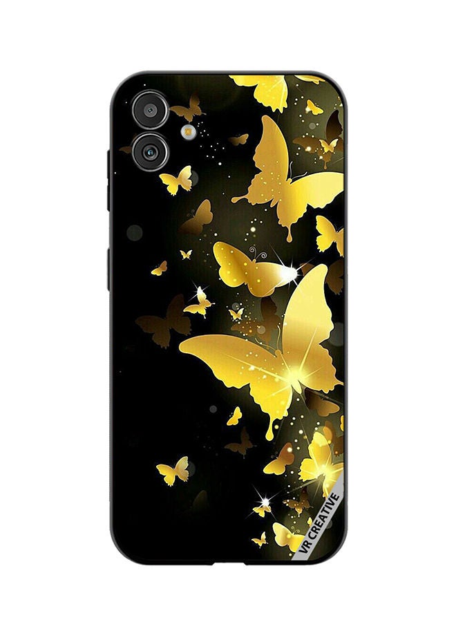 VR CREATIVE Protective Case Cover For Samsung Galaxy F14 Yellow Butterflies Flying Design Multicolour - Image 1