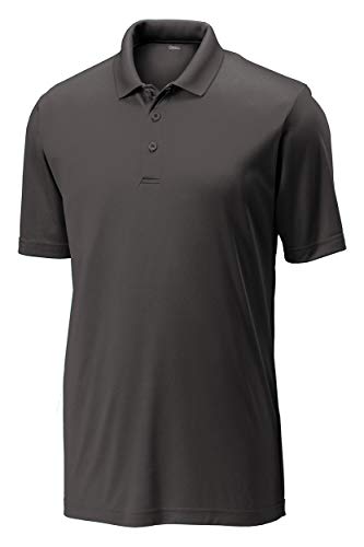 Opna Mens Dry-Fit Golf Polo Shirts,Graphite,X-Large - Image 1