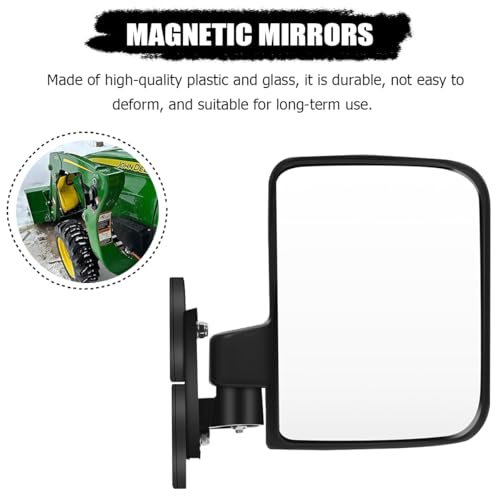 HZEL 2PCS Tractor Mirrors, Strong Magnetic Car Side Mirrors, Automotive Rearview Exterior Mirrors Accessories for Tractors Lift Trucks Small Dozers Golf Cart, Compatible with B BX - Image 3