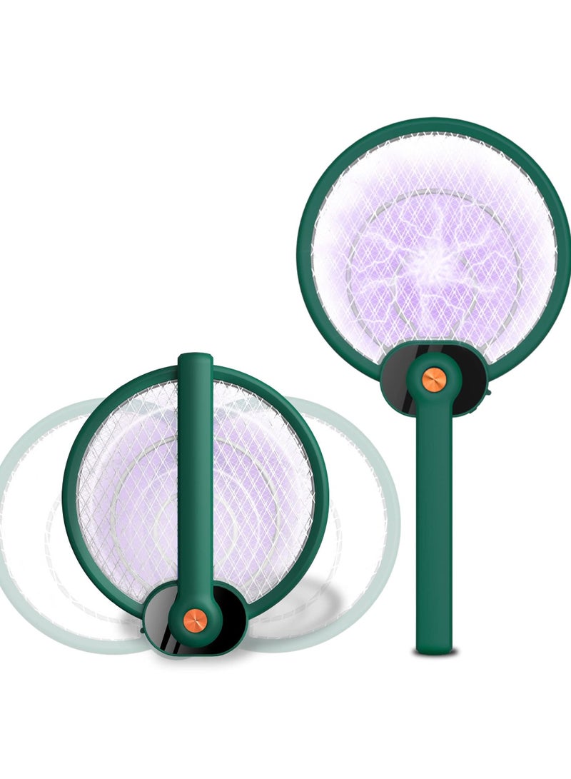 KASTWAVE مضرب حشرات كهربائي قابل للطي 2 في 1 مصيدة حشرات مضرب مصباح قاتل الذباب والبعوض - Image 1