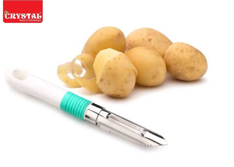 Crystal Stainless Steel Peeler Cum Scraper, Standard, Assorted - Image 3