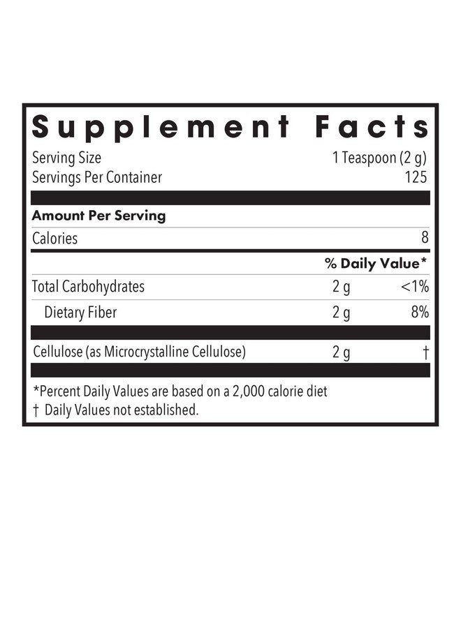 اليرجي ريسيرتش جروب مسحوق السليلوز من Allergy Research Group - مسحوق السليلوز الجريزوفولفين، مكمل غذائي للألياف غير القابلة للذوبان بتركيز 2000 ملجم، سليولوز مسحوق، غير قابل للتخمير، مضاد للحساسية - 8.8 أونصة - Image 3