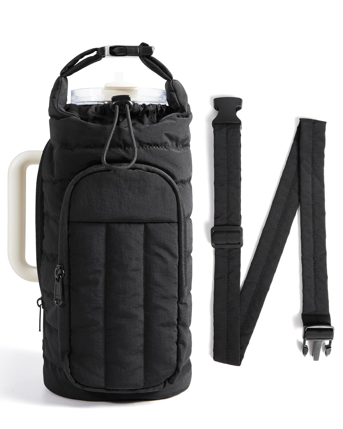 Generic 32 Generic BAGSMART Water Bottle Holder Bag with Strap, 40/32 oz Gym ...