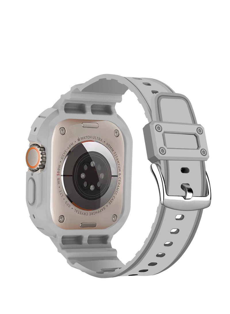 GULFLINK Band + Case Sports Wrist For Apple Watch 8 Ultra 49mm Gray - Image 2