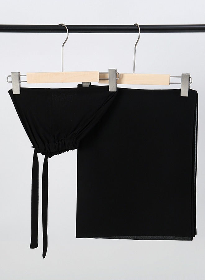 Hijab Scarf with Undercap Set Women Prayer Clothing Essential  - Image 2