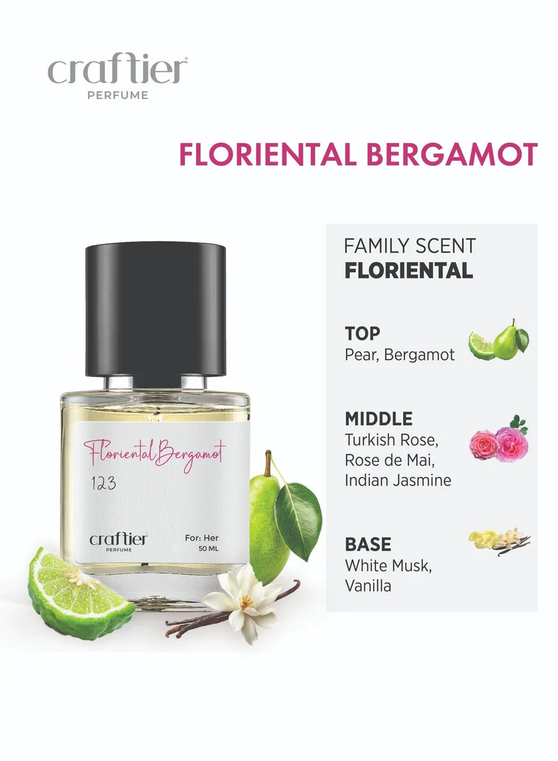 Craftier Perfume Inspired-Idole FLORIENTAL BERGAMOT - Inspired of-IDOLE, Eau De Parfum for Women - 50ml, Long Lasting Floriental Fragrance Upto 16 Hrs, Travel Size Women's Perfume for Women | Best Price UAE
