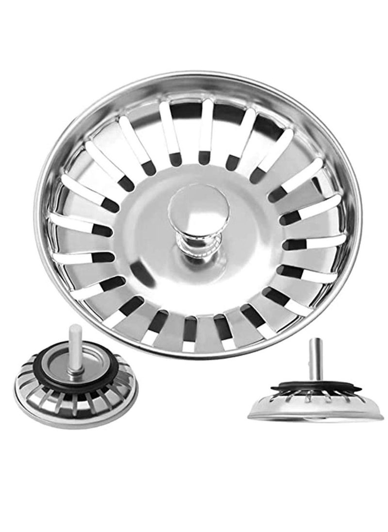 Y&D Sink Strainer Kitchen Basket Replacement Stainless Steel Waste Plug Basin Filter Stopper For Bathroom Accessories  - Image 1