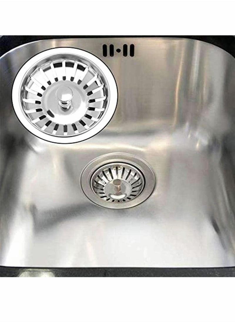 Y&D Sink Strainer Kitchen Basket Replacement Stainless Steel Waste Plug Basin Filter Stopper For Bathroom Accessories  - Image 3