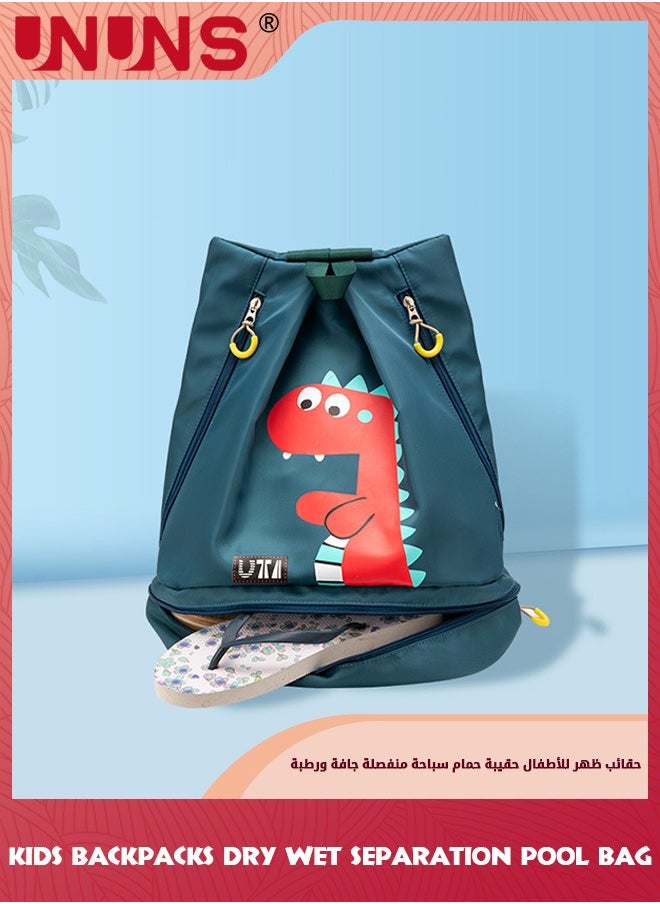 Swimming Backpack For Kids,Dry And Wet Separation Pool Bag For Boy Girl, Portable Waterproof Backpack For Camping Gym Sports Beach Pool,Gear Bag With Zippers,Green Dinosaur - pzsku/Z1DAF0CBEB9A3CB3BCF69Z/45/_/1716883393/4b9581d2-4be2-4645-a85a-5409f5357c34