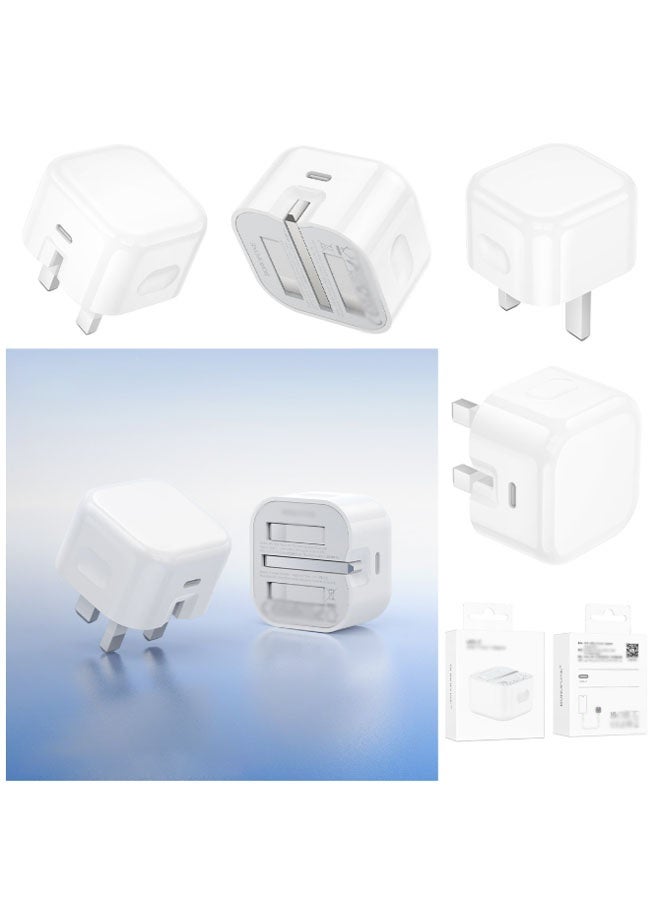 35W USB-C Power Adapter, charger head only without cable, compatible with PD/QC/SCP/FCP/Samsung AFC/Apple 2.4A/BC and other fast charging protocols (white) - Image 3