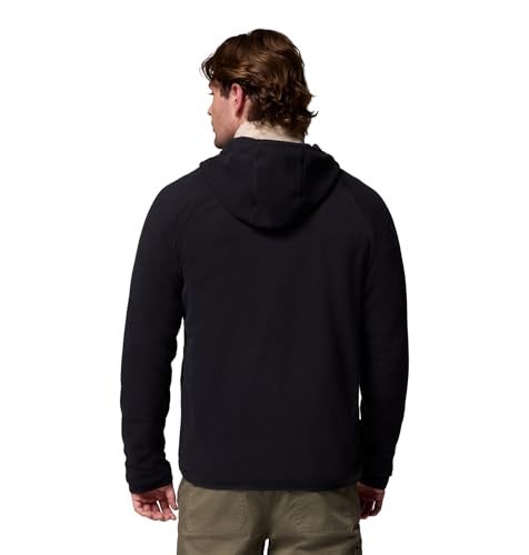 Columbia Mens Fast Trek Overlay Hooded Full Zip Black Medium - Image 3