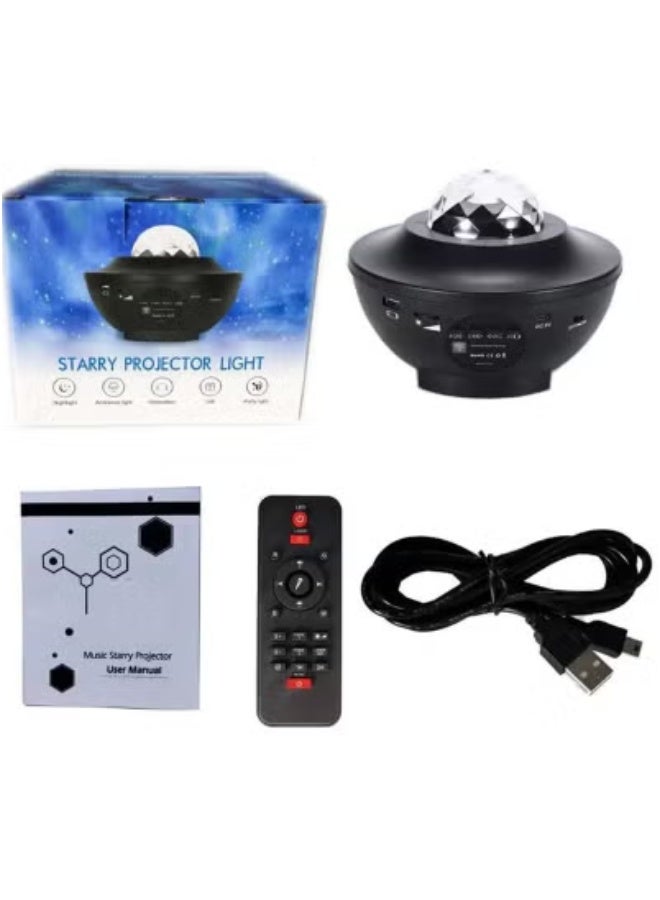 جاجيك Starry Projector Galaxy Night Light Sky Ocean Wave Music Nebula Cloud Ceiling Lamp Projection Night Light Birthday Party Decors  - Image 3