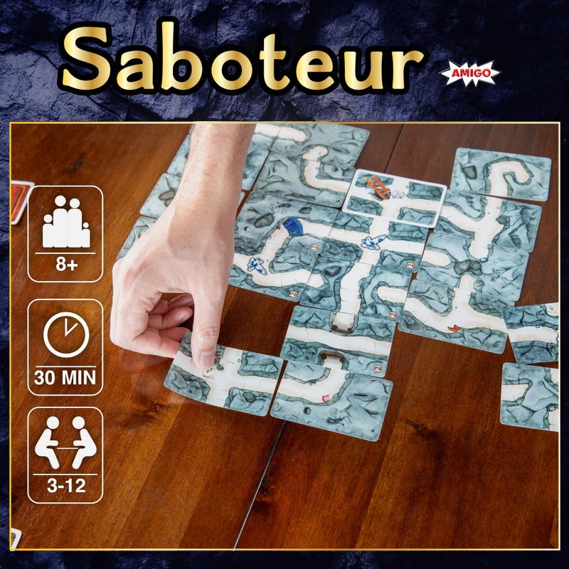 Amigo Games Saboteur The Mother Lode Bonus Pack Strategy Card Game â€“ Includes Saboteur, Saboteur 2 & Secret Collectorsâ€™ Card â€“ Perfect for Family Game Nights for Kids & Adults Age 8 & Older - Image 5