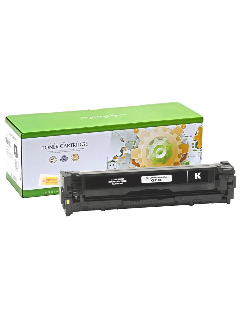 Black Premium Compatible Replacement Cartridge For HP CB540A/CE320A/CF210A (125A/128A/131A) (2200 pages) Powered by Static Control