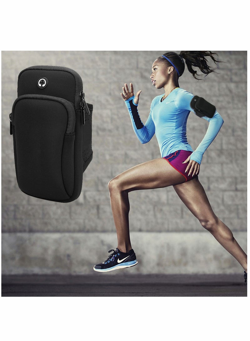 Polyester Outdoor Running Cell Phone Arm Band Gym Holder Bag for iPhone 12 11 for Samsung Galaxy s21 Note 20 up to 6.5in Phones - Image 2