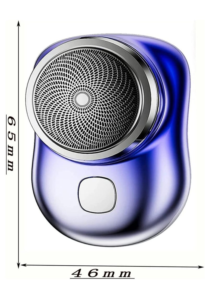 Electric Razor for Men, Newest Mini-Shave Portable Electric Shaver, Pocket Size Portable Shaver Wet and Dry Mens Razor USB Shaver Charging Easy One-Button Use Suitable for Home,Car,Travel - Image 2