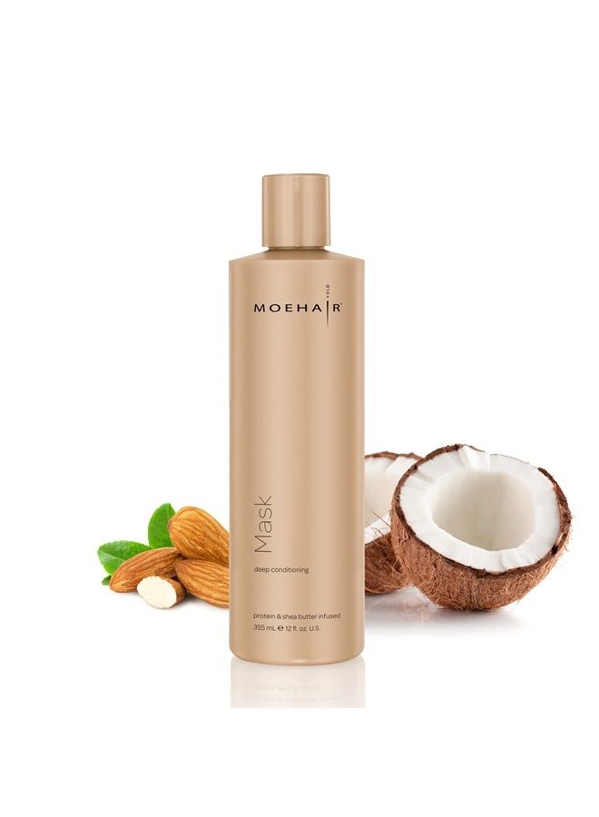 MoeHair قناع الشعر العميق بالزبدة الشيا والبروتين (12 أونصة سائلة) - Image 1