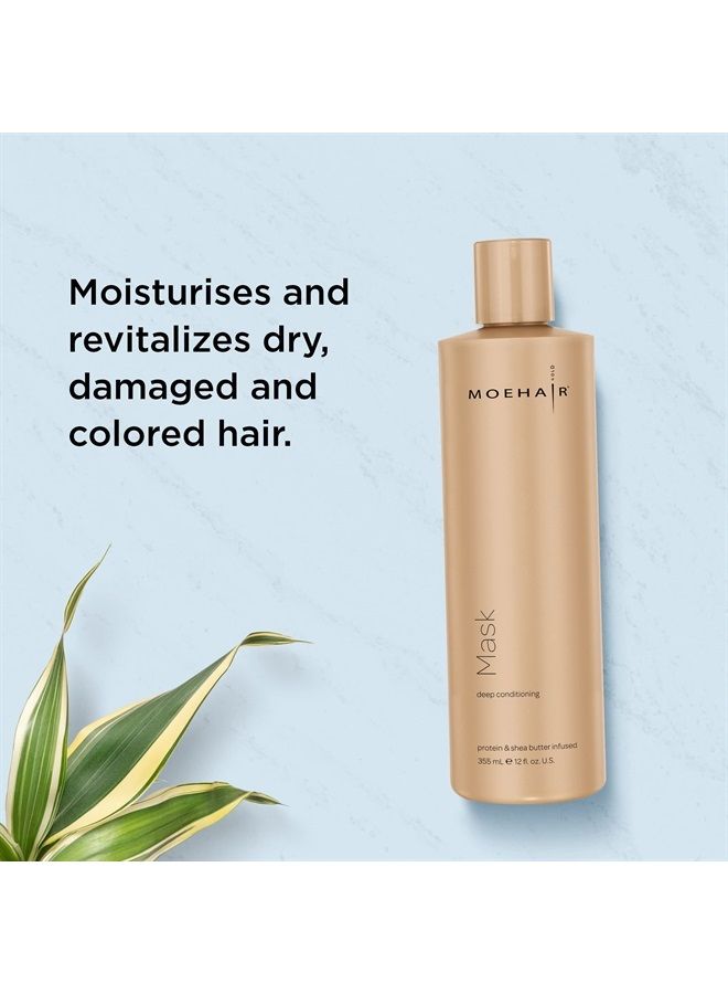 MoeHair قناع الشعر العميق بالزبدة الشيا والبروتين (12 أونصة سائلة) - Image 3