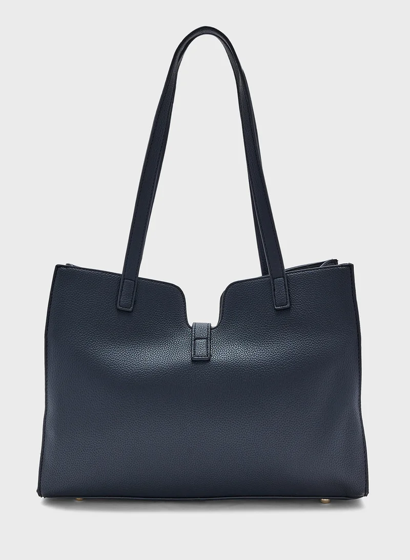 ELLA Lock Detail Shopper Bag