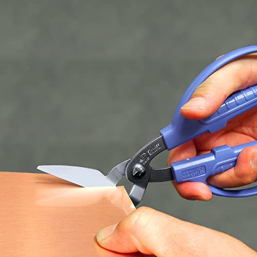 CANARY Metal Cutting Shears Heavy Duty 8.5" [Angled Blade], Tin Snips for Metal Sheet, Japanese Stainless Steel Blade, Made in JAPAN - Image 3