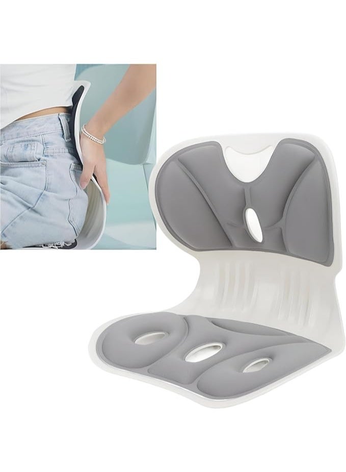 Ergonomic Posture Support Pillow with Memory Foam Padding and Breathable Cover, Comfortable Back Cushion for Office Chair, Sofa and Car Seat - Image 2