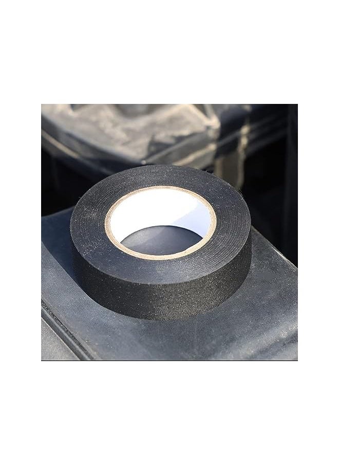 PROMASS - promass Wire Harness Tape,High Temp Wiring Loom Harness Self-Adhesive Felt Cloth Electrical Tape for Automotive Engine and Electrical Wiring,19mm x 15m x 6 Rolls,Black - Image 1