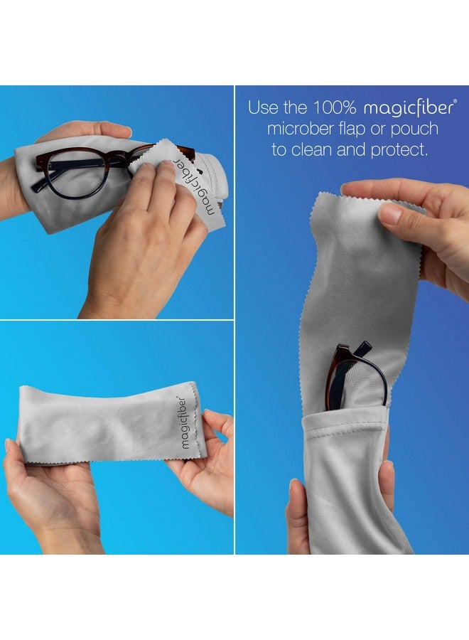 MagicFiber MagicFiber Glasses Case Soft (4-pack) - Sunglasses Pouch - Soft Glasses Pouch - Works as Glasses & Eyeglass Cleaner  - Image 3