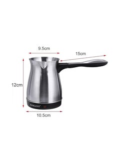 sokany Sokany Stainless Steel Turkish and Greek Coffee Maker Portable Waterproof Electric Coffee Maker Pot Water Heater for Home, 500ml, Model SK-214 (Multi-Colour), Stainless Steel  - Image 2