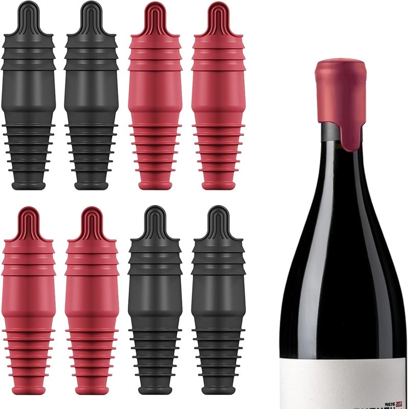 Luckam Bottle Plug with Silicone, Expanding Beverage Bottle Stopper, Reusable   Saver, Bottle Sealer Keeps   Fresh, Best Gift Accessories (8 PACK) - Image 1