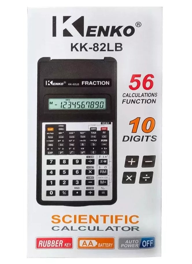 Kenko - Scientific Calculator For Student & Financial use with Chemistry-Math-General 56 Functions Calculator - Image 1