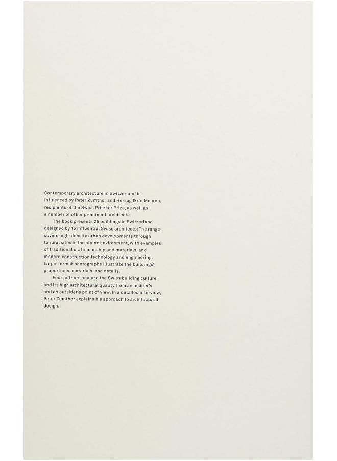 null - Swiss Sensibility: The Culture of Architecture in Switzerland - Image 1