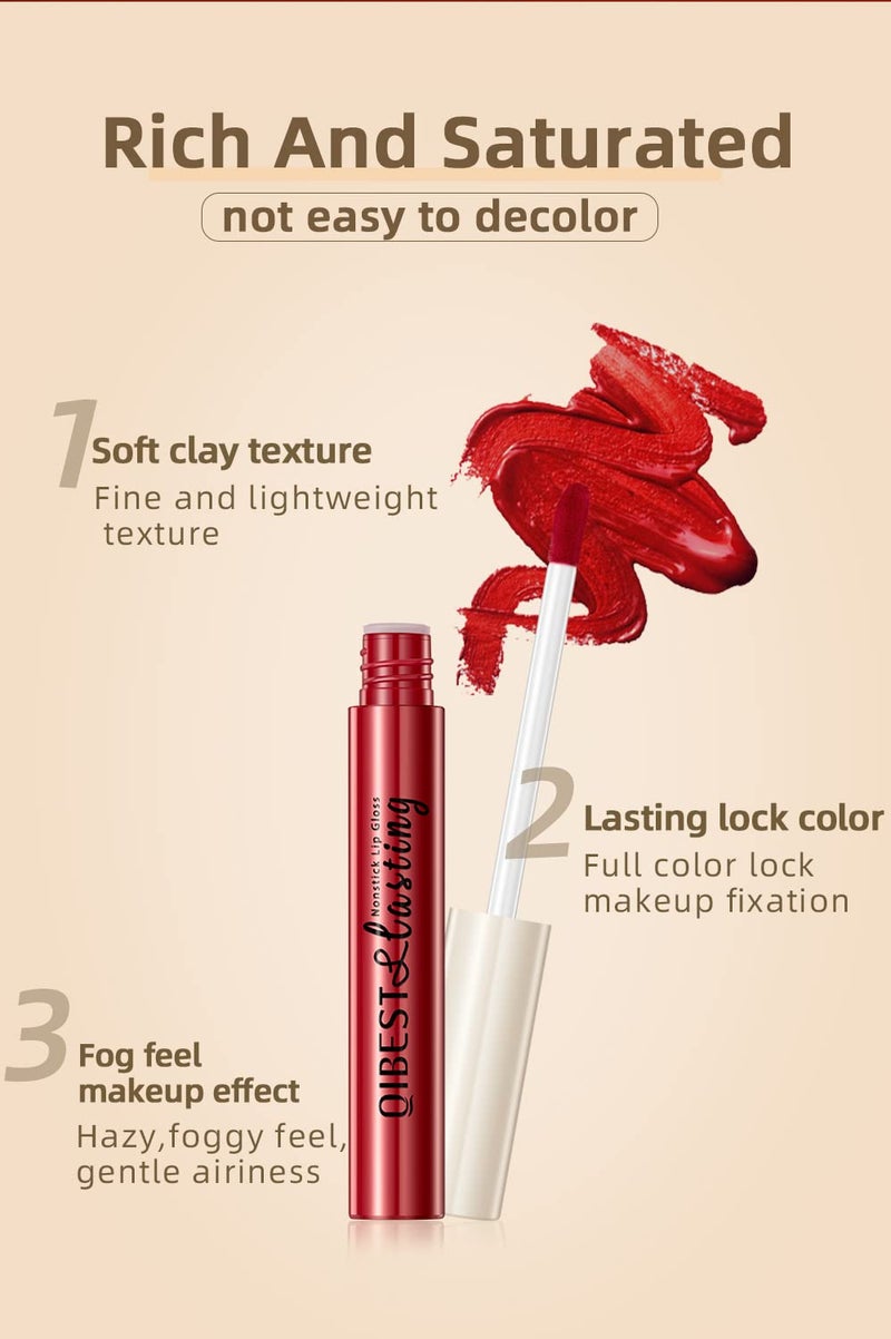 Bestland 12Pcs Makeup Matte Lipstick Lip Kit, Classic Nudes & Bold Reds Lipstick Set, Non-Stick Cup Not Fade Liquid Lipstick Waterproof Long Lasting Durable Nude Lip Gloss, labiales mate 24 horas originale - Image 5