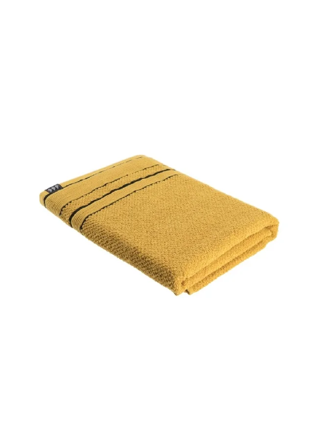 Tendance Bi-Color Premium Cotton Soft Bath Towel Ochre and Black 70 x 130 cm AA7014123