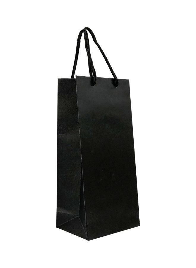 NIBEMINENT Set Of 12 Gift Bag With Handles Black