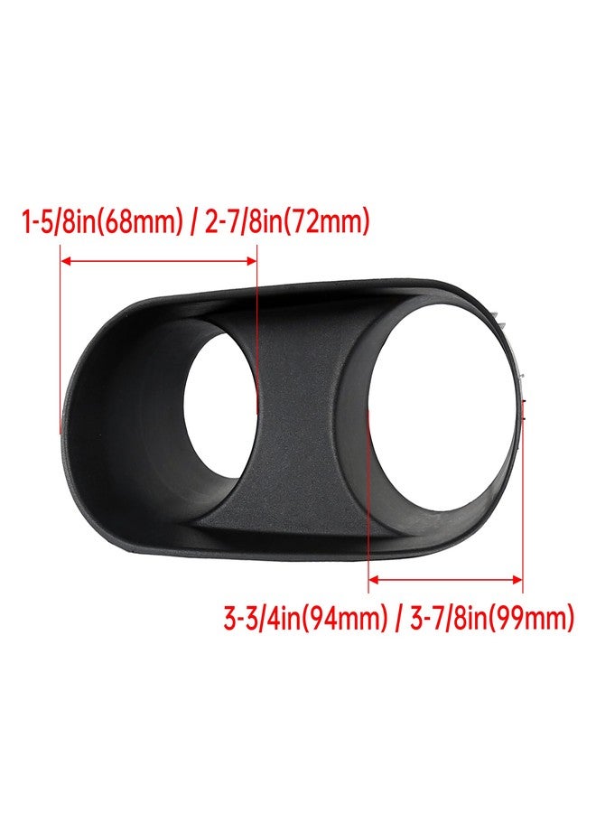 ECOTRIC Fog Light Bezel Trim Surround Compatible with 2003-2004 Ford Mustang SVT Cobra Pair Left & Right Set Replacement for 2R3Z-15B438-AA, 2R3Z-15B438-BA, 2R3Z15B438AA, 2R3Z15B438BA - Image 2