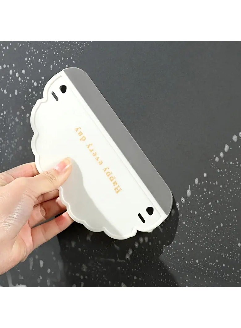 جلوسكي الحمام الصغير Squeegee - شفرة السيليكون للزجاج السلس، البلاط، طاولة، وتنظيف المرآة - غير معطر، لا الطاقة أو البطارية المطلوبة  - Image 4