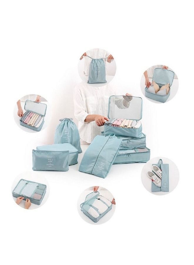 7Pcs  Bag Organizer Packing Cubes Set Storage Bag with Shoe Bag Electronics Bag Underwear Bag for Travel  Bag - Image 3