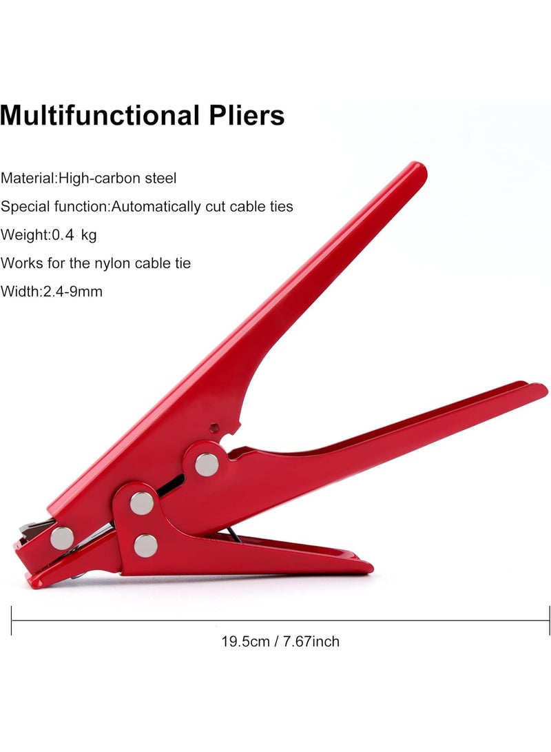 Professional Cable Tie Tool - Fast and Easy Tensioning and Cutting of Plastic Nylon Cable Ties up to 0.37 Inches - Durable Zip Tie Tool for Efficient Fastening - Image 4