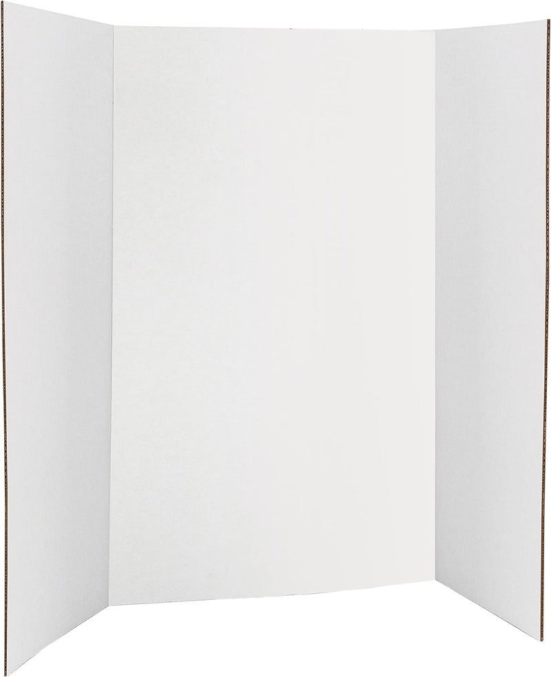 BPA لوحة عرض ثلاثية الطي بي بي إيه® البيضاء 36" × 48" خفيفة الوزن وقابلة للنقل مع سطح أملس رائعة للعروض التجارية (عبوة من 2) - Image 1