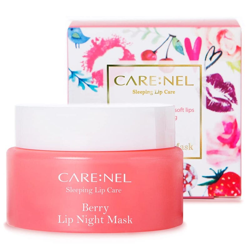 CARENEL Lip Mask Overnight 23g Berry  Moisturizer for Dry Lips  Overnight Treatments Balm Day and Night Repair Gloss Scrubs Exfoliator