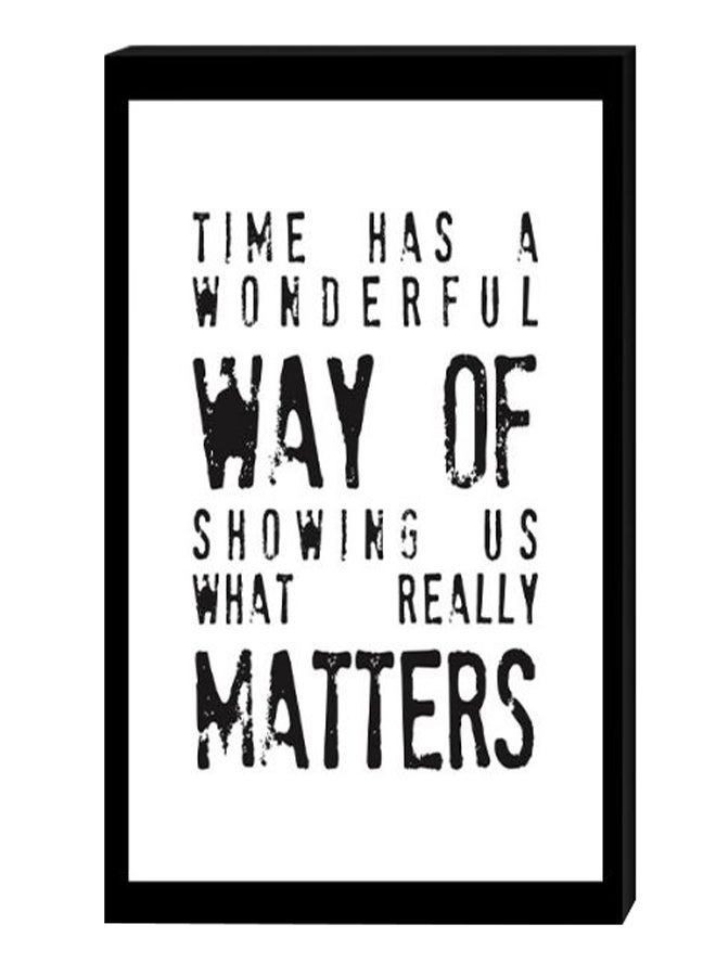 RYN Modern Wall Decor Painting With Inner Frame Black/White 40 x 60centimeter - Image 2