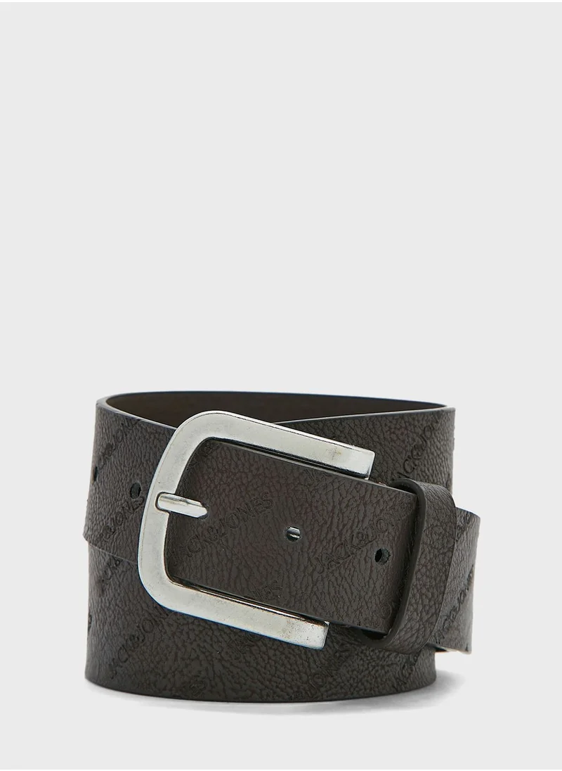 JACK & JONES Jaccharry Embossed buckle Belt