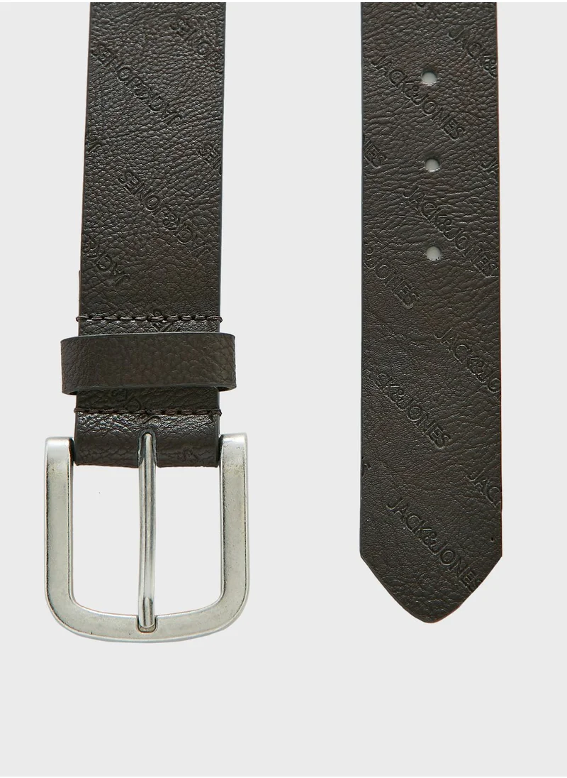 JACK & JONES Jaccharry Embossed buckle Belt