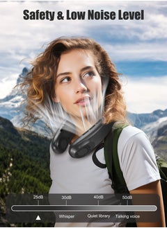 Necomi Portable Neck Fan, 360° Cooling Hands Free Fan, 5 Speeds, LED Display, Wearable Fan  - Image 5