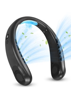 Necomi Portable Neck Fan, 360° Cooling Hands Free Fan, 5 Speeds, LED Display, Wearable Fan  - Image 1