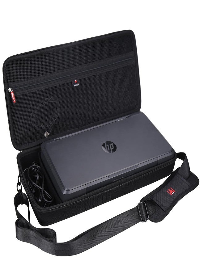 مشوي حقيبة سفر صلبة من Mchoi لطابعة HP OfficeJet 200 المحمولة (CZ993A)، الحقيبة فقط (أسود) - Image 1