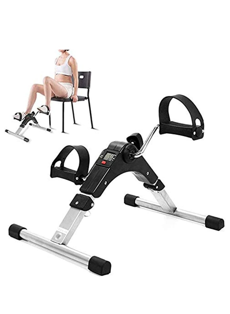 DubaiGallery Mini CYCLETTE Portable Folding Foot Pedal Fitness for Arms and Legs Adjustable Digital Rehabilitation Hands and Feet - Image 4